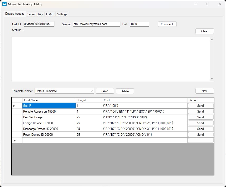 Molecule Desktop Utility - Device Access